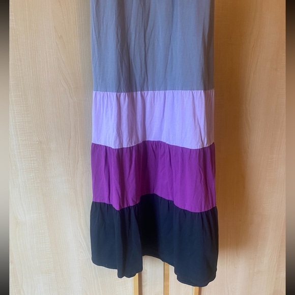 Roxy Colorblock Halter Maxi Dress Size Small - Picture 4 of 8